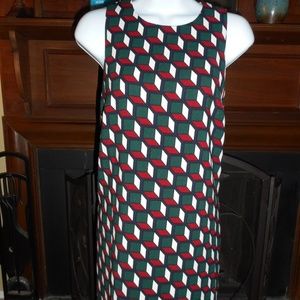 NWT Esley Modcloth retro geometric print dress POCKETS!!, M